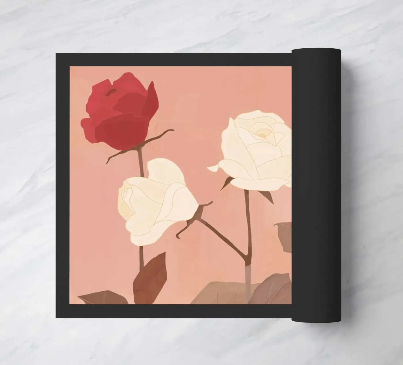 White and Red Roses zerbino da ThingDesign