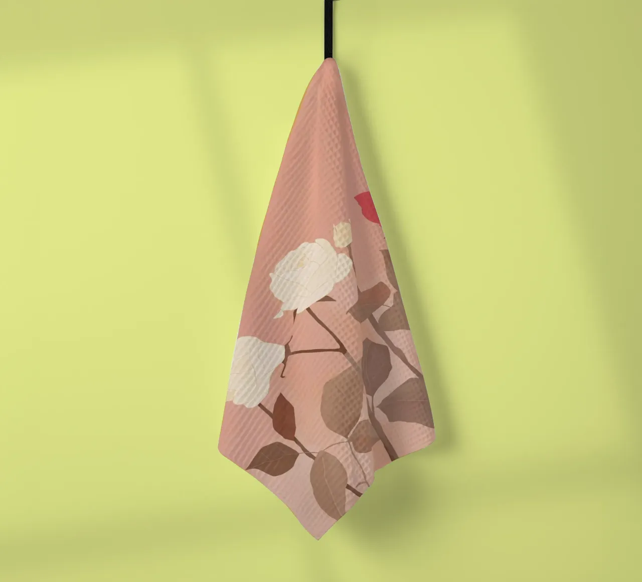 Rose bianche e rosse canovaccio da cucina da ThingDesign
