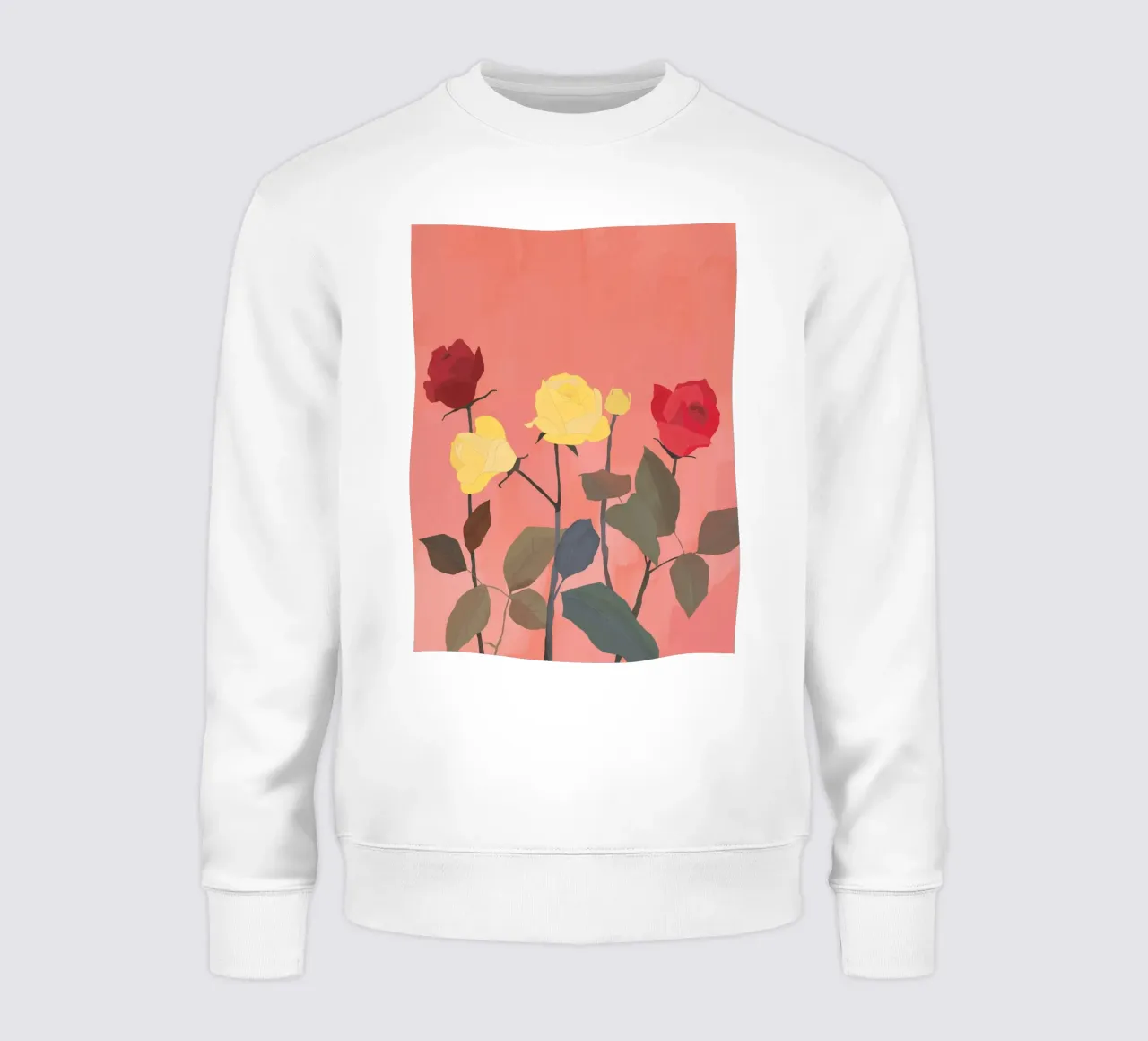Rose rosse e gialle felpa da ThingDesign