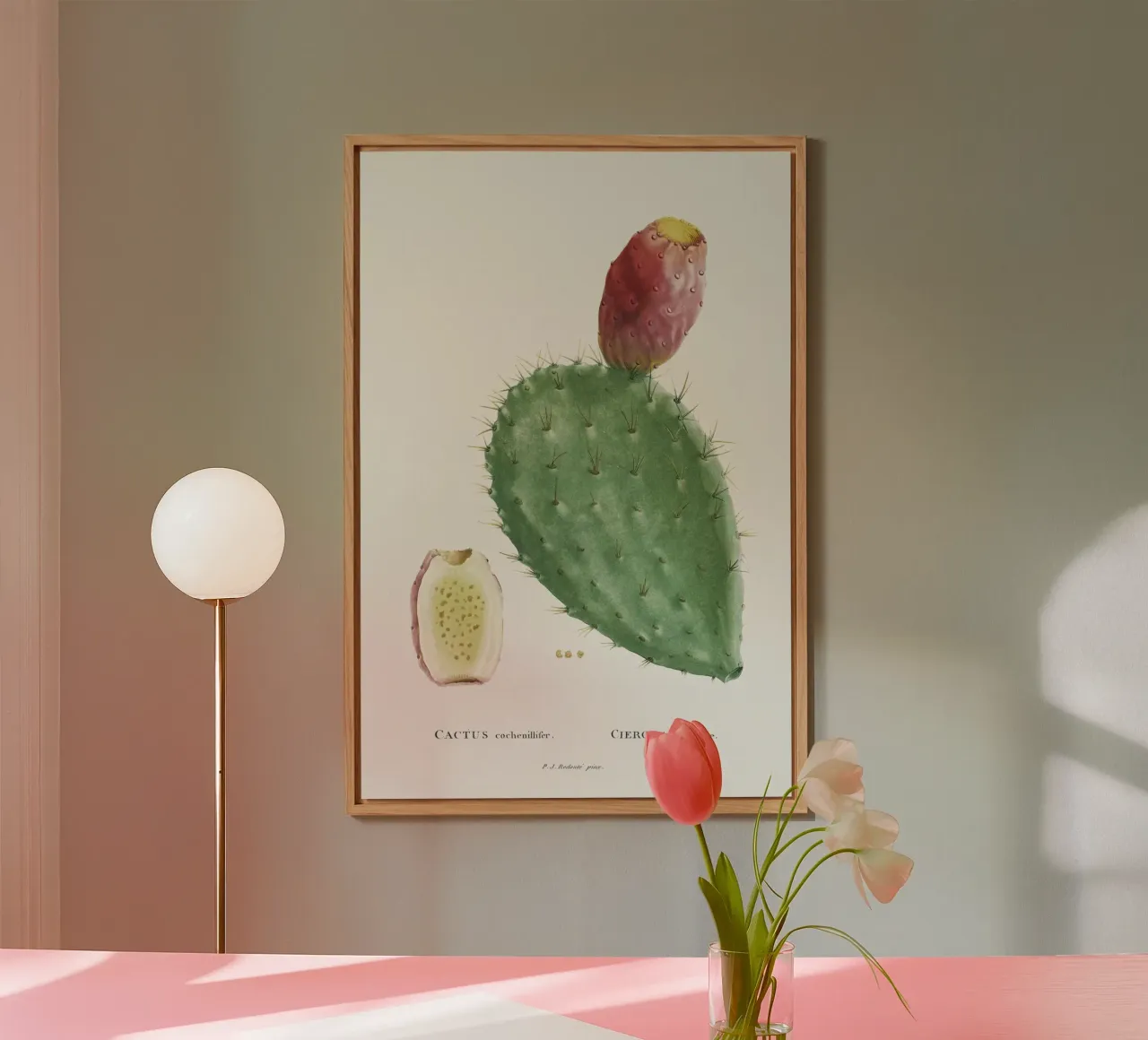 Cactus Cochenillifer alluminio dibond da vintageshop
