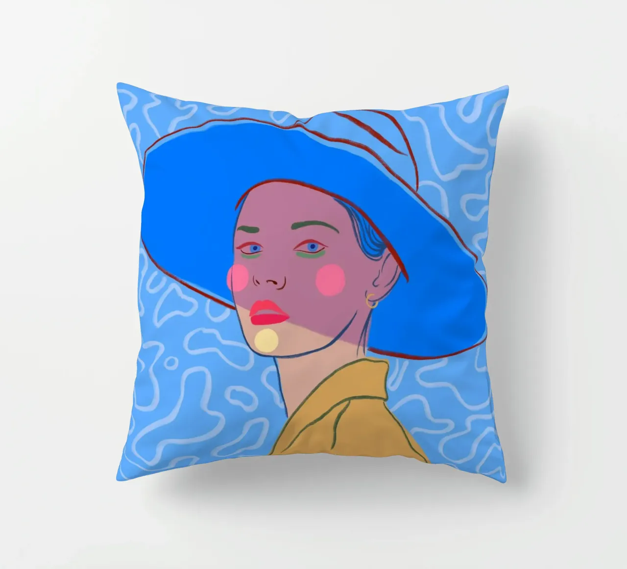 Shadowed Gaze cuscino da Isabel Junghans-Bichler
