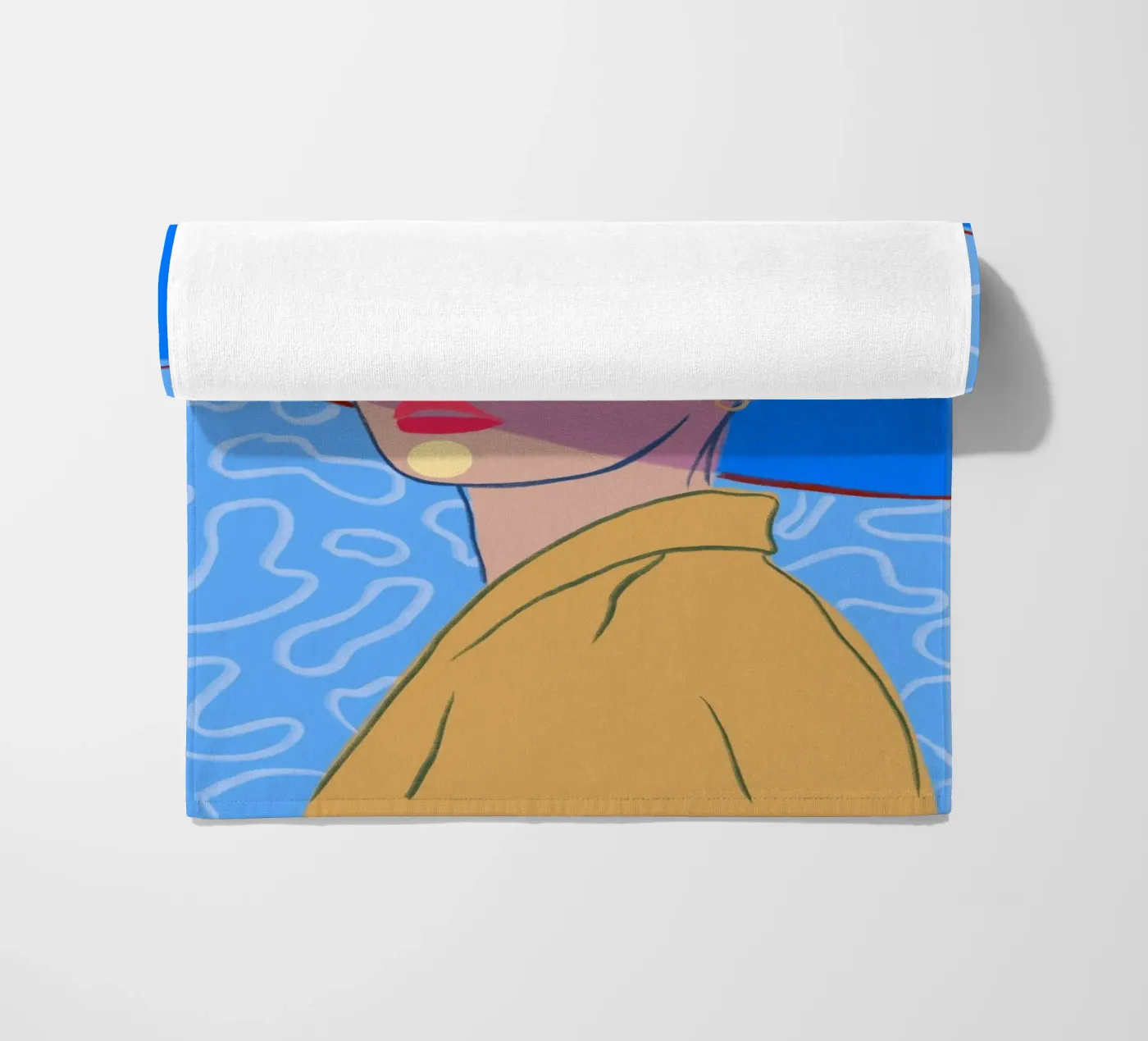 Shadowed Gaze beach towel by Isabel Junghans-Bichler
