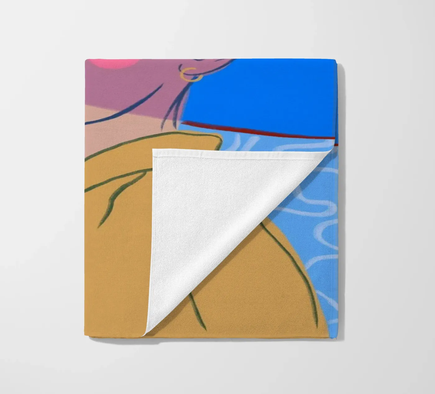 Shadowed Gaze beach towel by Isabel Junghans-Bichler
