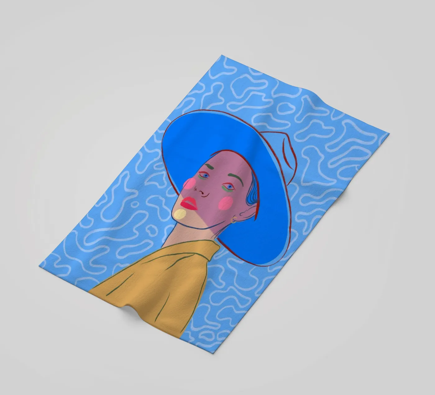 Shadowed Gaze beach towel by Isabel Junghans-Bichler