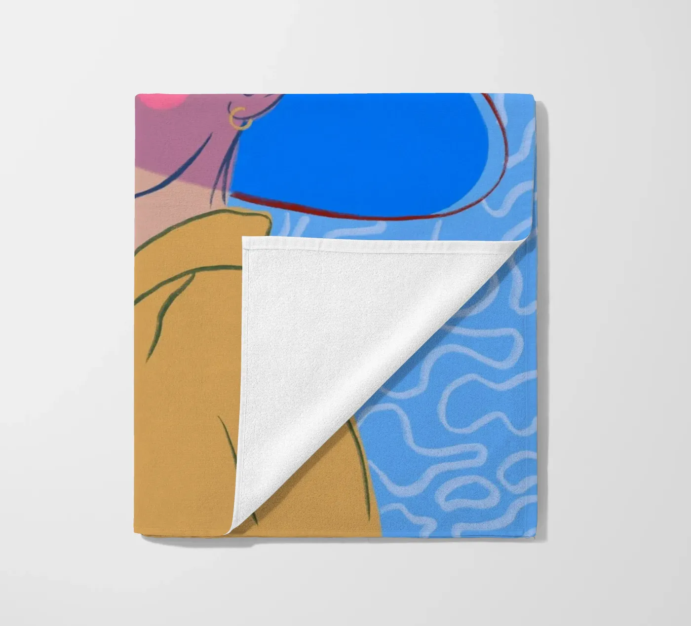 Shadowed Gaze beach towel by Isabel Junghans-Bichler
