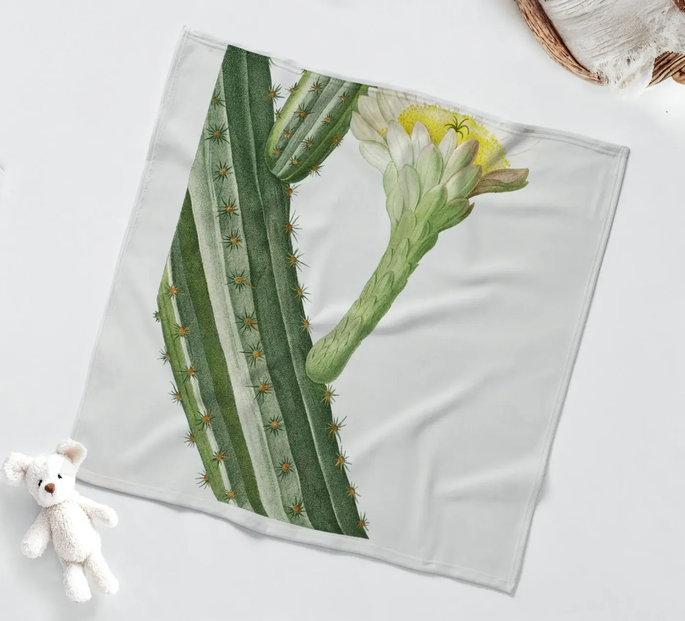 Cactus Peruvianus fleecedeken van vintageshop