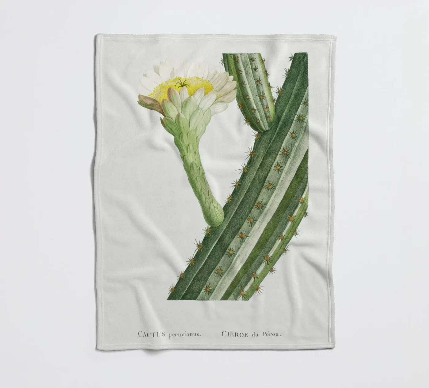 Cactus Peruvianus fleecedeken van vintageshop
