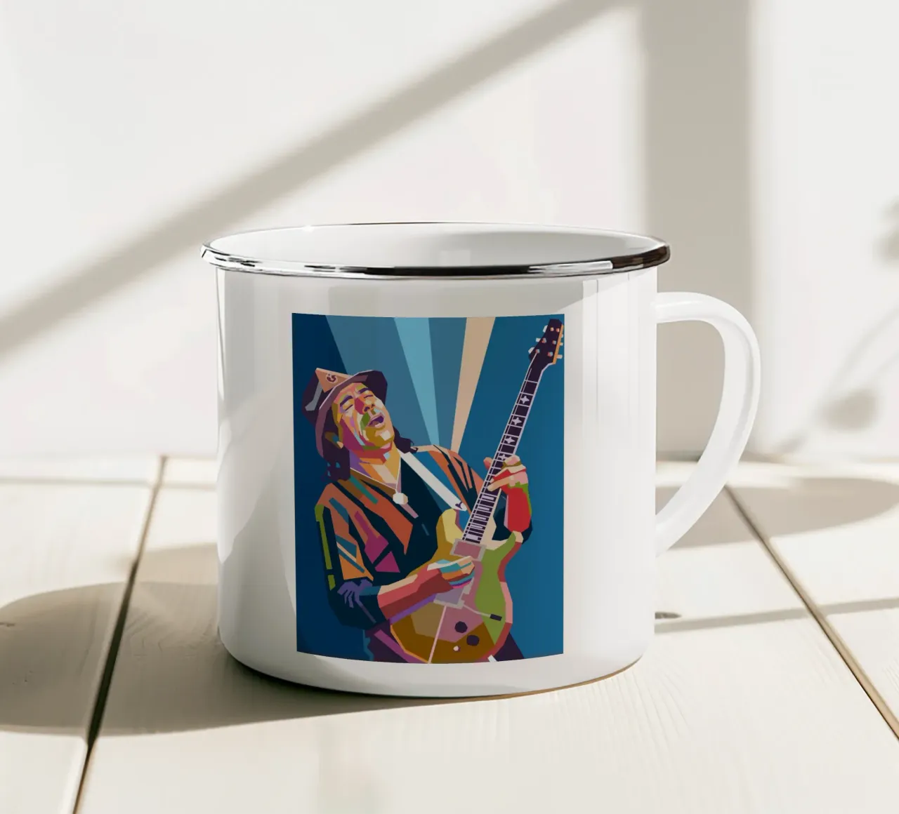 Carlos Santana legend tazza in smalto da Hantamrata