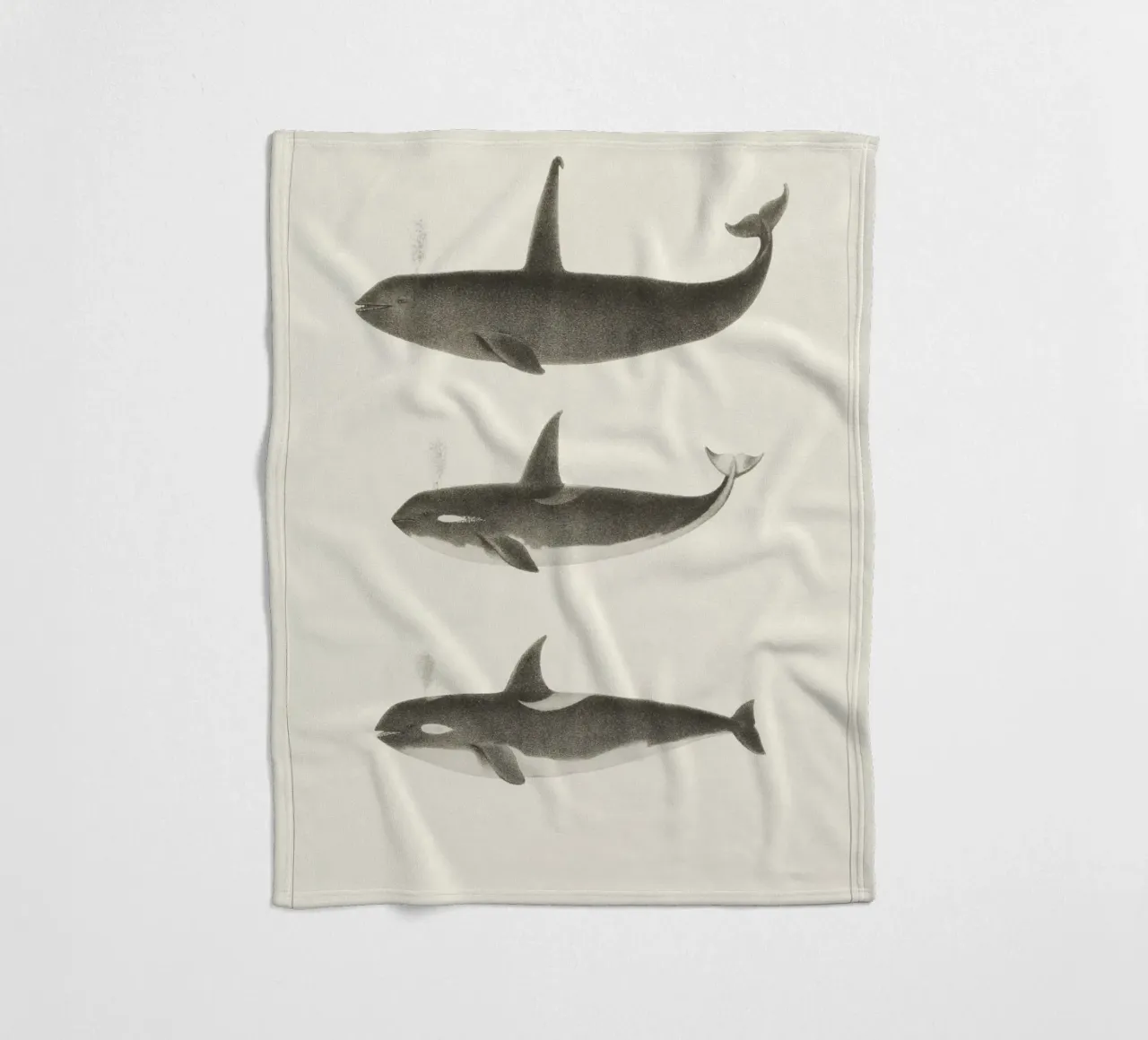 Orca or Killer whale coperta in pile da vintageshop