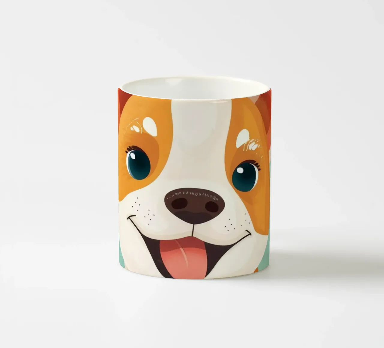Ritratto di cucciolo Corgi felice tazza in ceramica da DesignDoodle