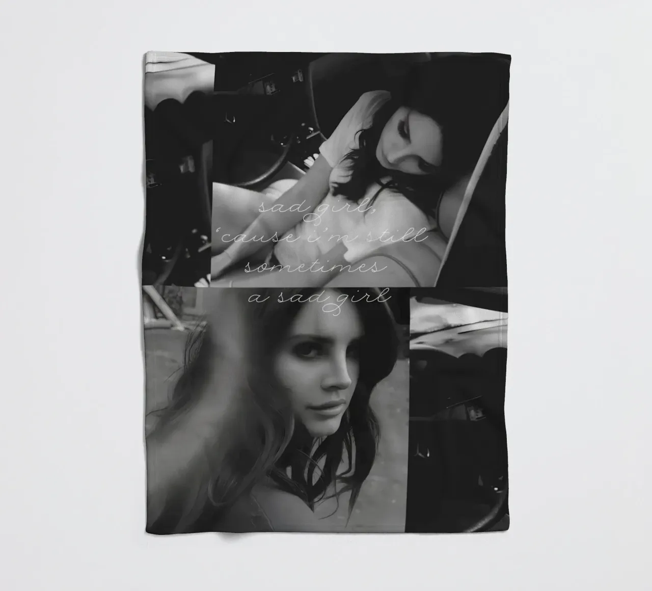 Ragazza triste coperta in pile da Jordan shop