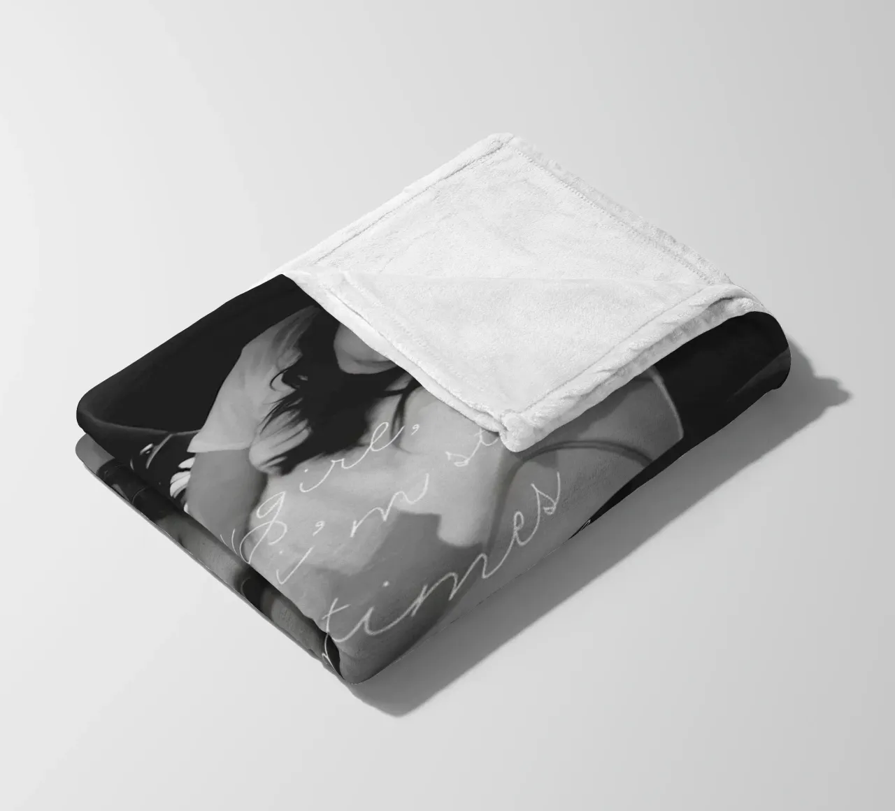 Ragazza triste coperta in pile da Jordan shop