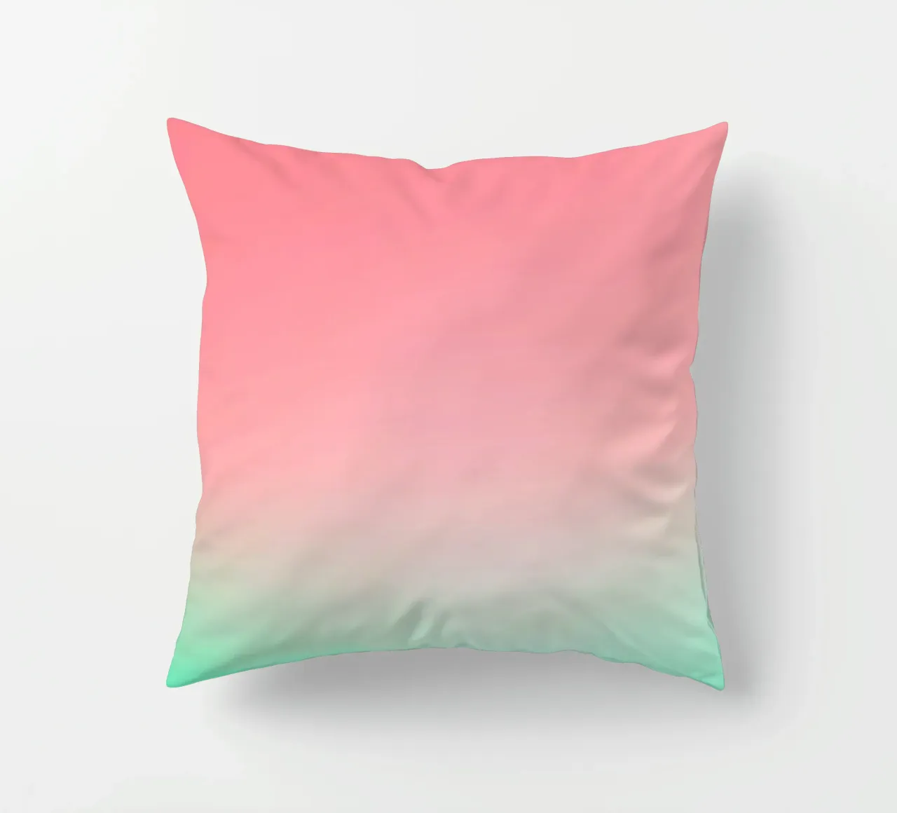A Slice of Summer • Abstract watermelon gradient decorative cushion by Dominique Vari Abstract