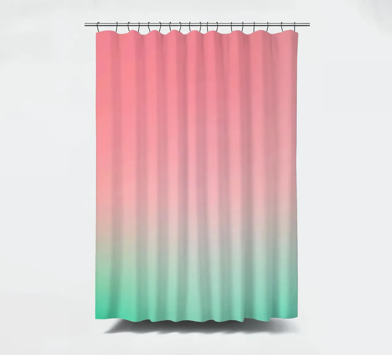 A Slice of Summer • Abstract watermelon gradient shower curtain by Dominique Vari Abstract