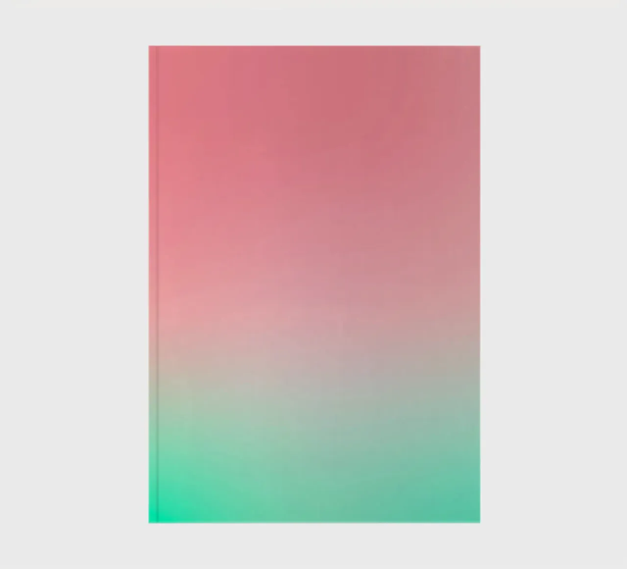 A Slice of Summer • Abstract watermelon gradient notebook by Dominique Vari Abstract