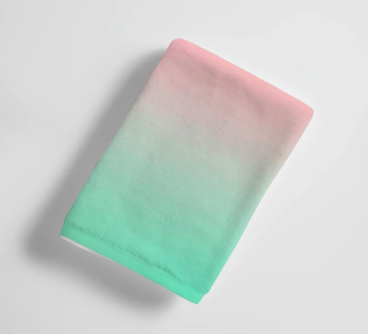 A Slice of Summer • Abstract watermelon gradient towel by Dominique Vari Abstract
