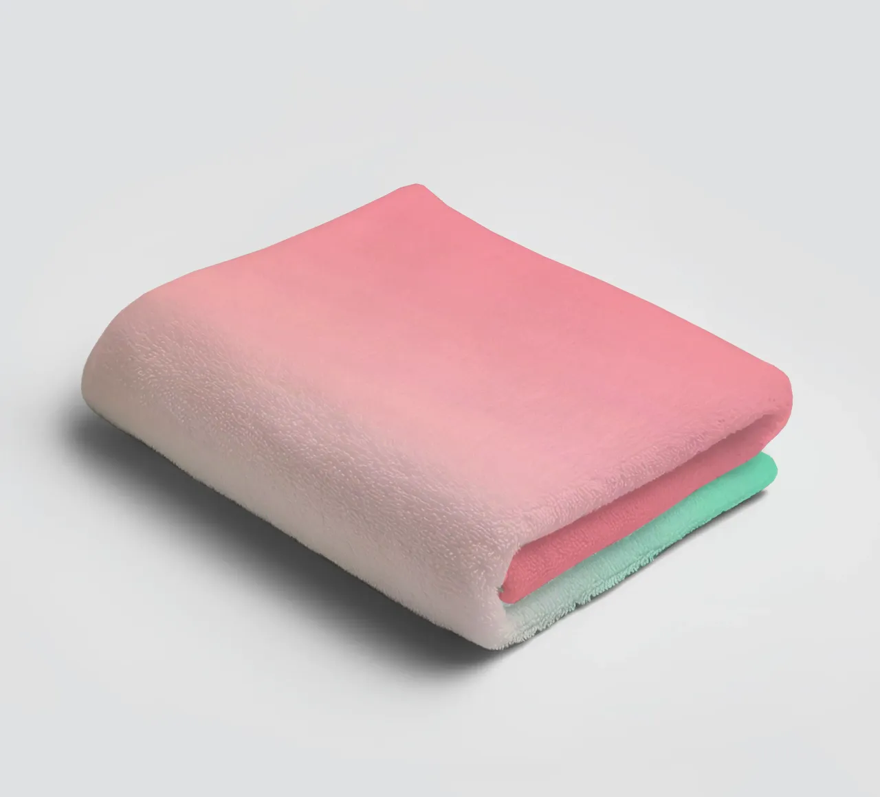 A Slice of Summer • Abstract watermelon gradient towel by Dominique Vari Abstract