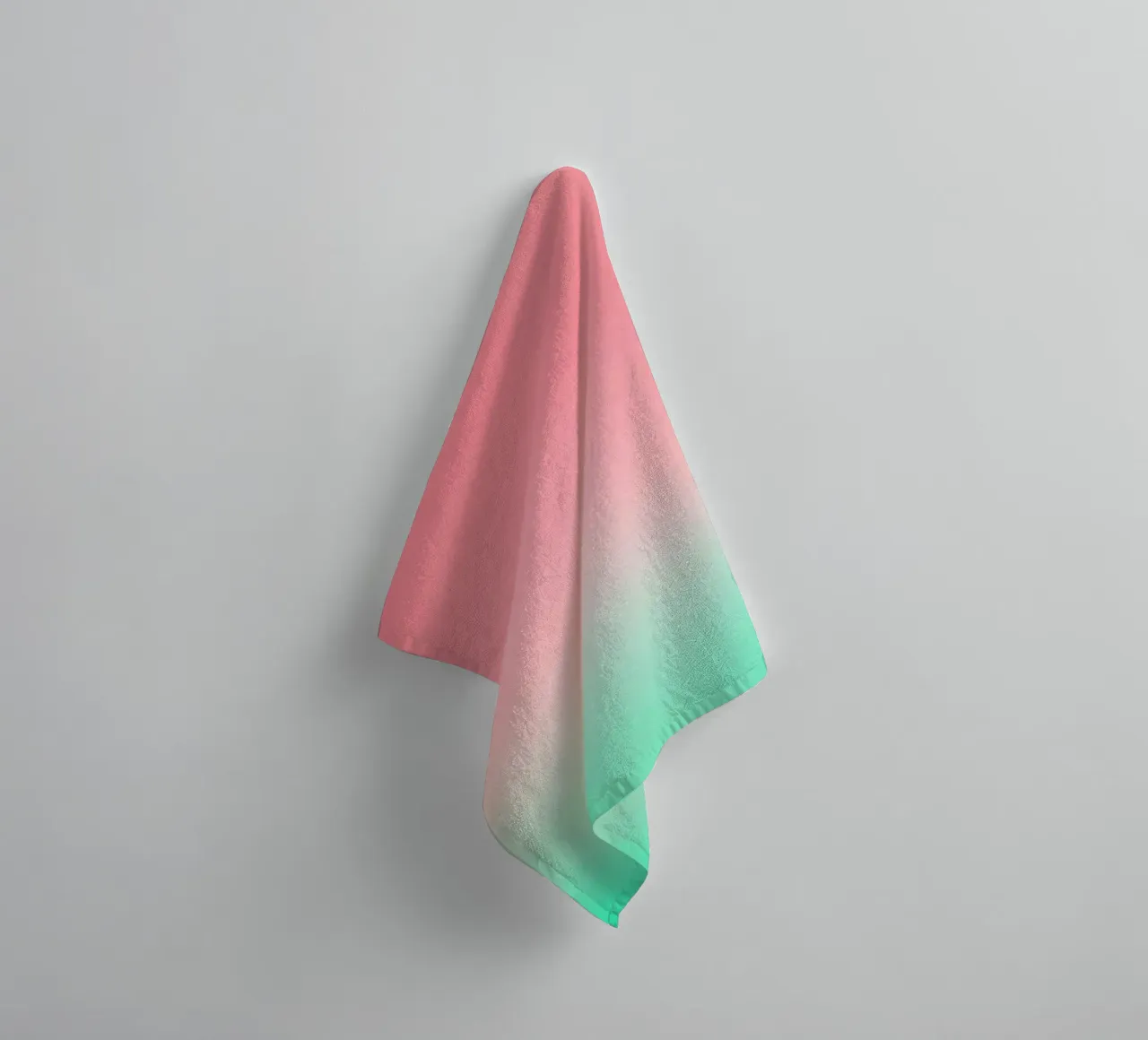 A Slice of Summer • Abstract watermelon gradient towel by Dominique Vari Abstract