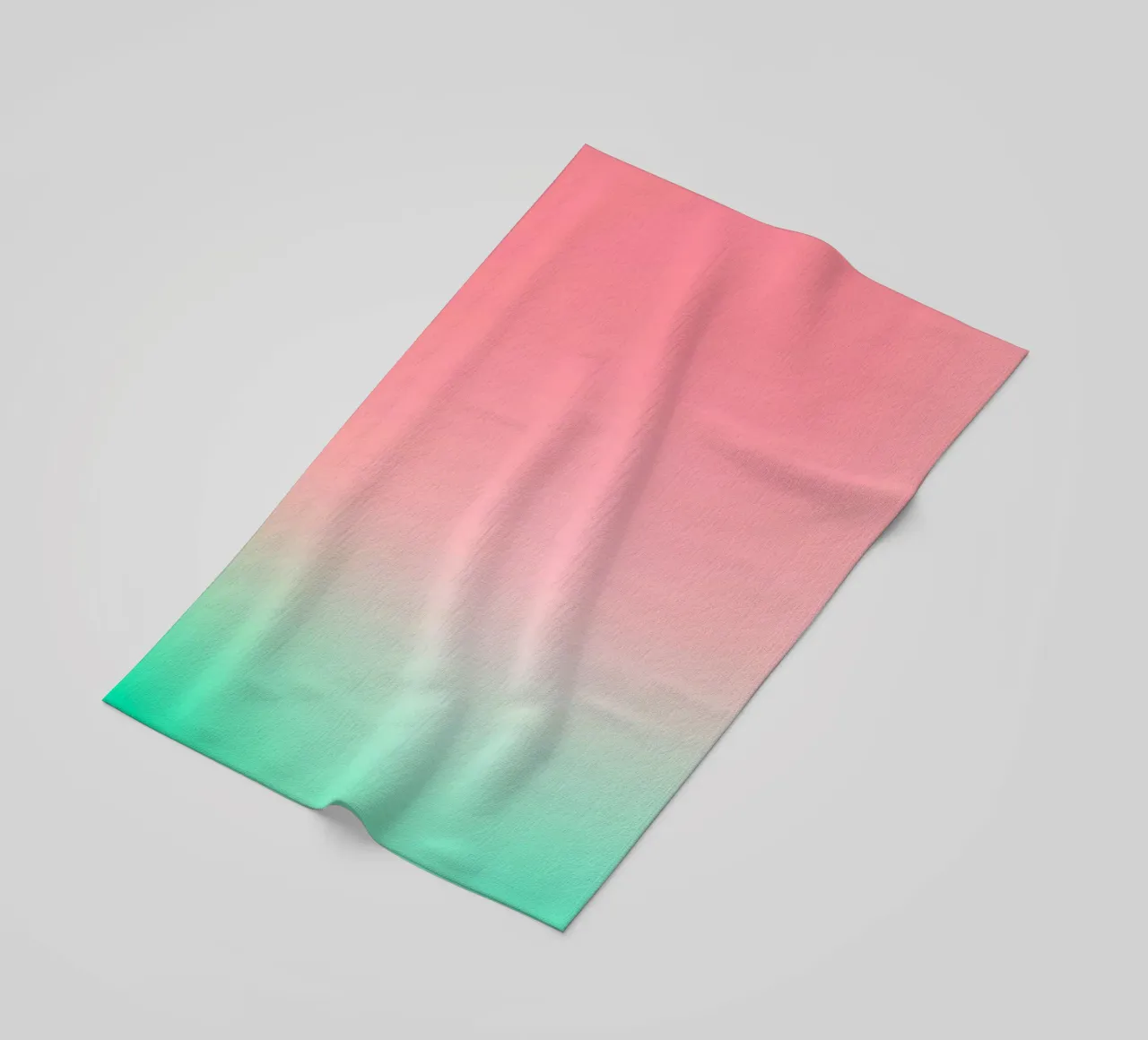 A Slice of Summer • Abstract watermelon gradient beach towel by Dominique Vari Abstract