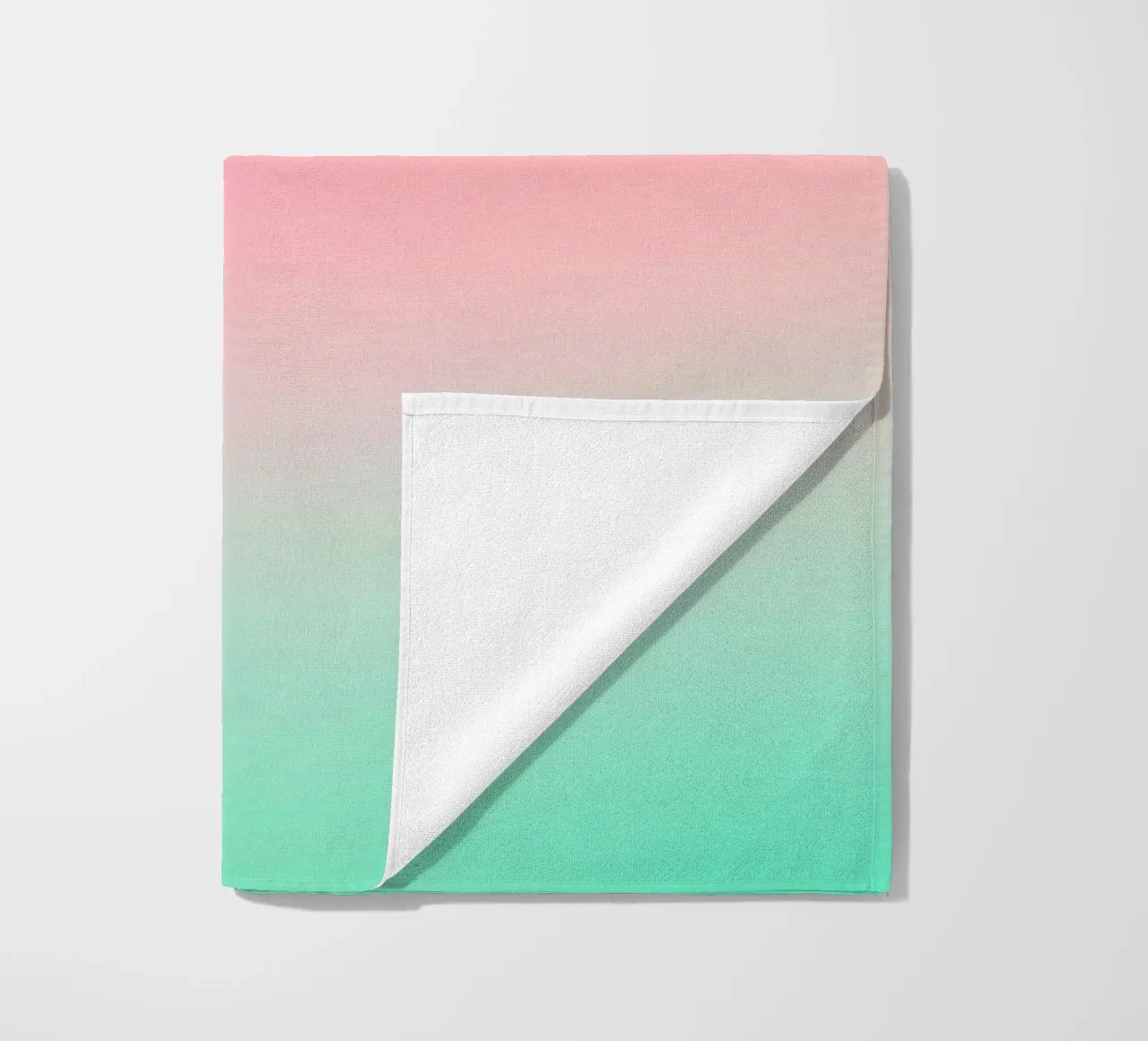 A Slice of Summer • Abstract watermelon gradient beach towel by Dominique Vari Abstract