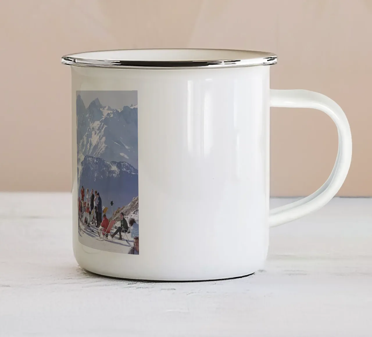 Oziare a Verbier tazza in smalto da Jordan shop