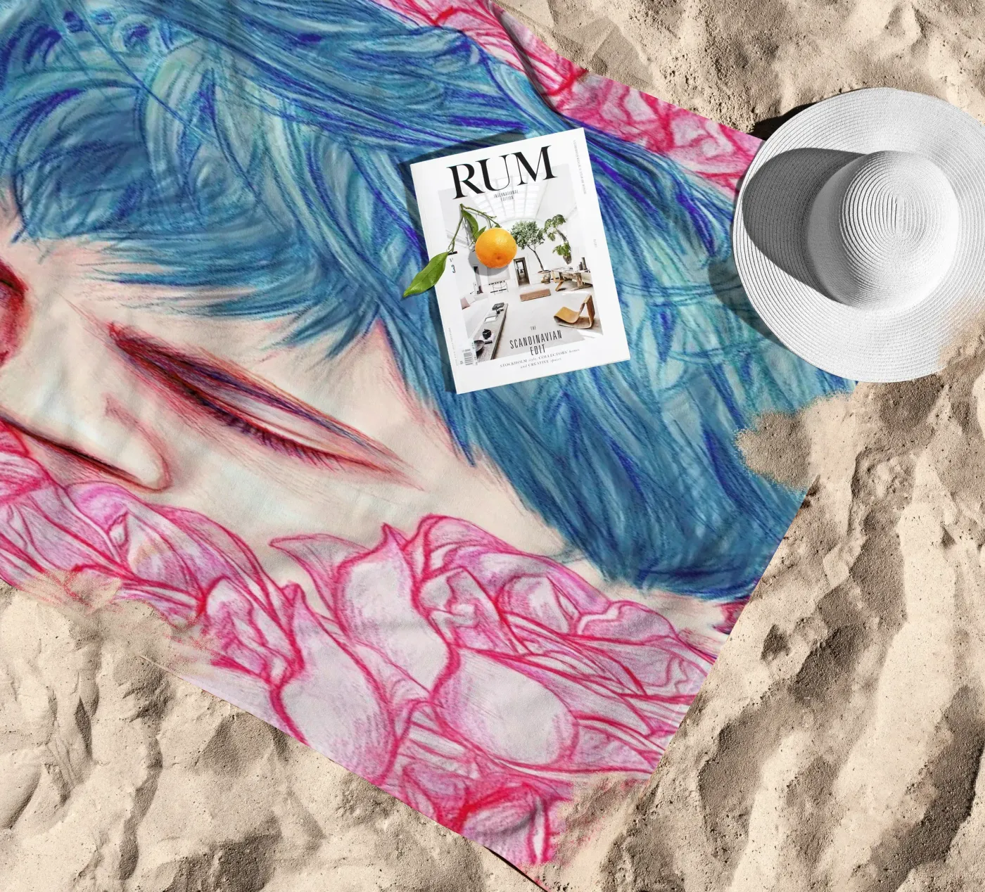 Drown strandhanddoek van Laura O'Connor