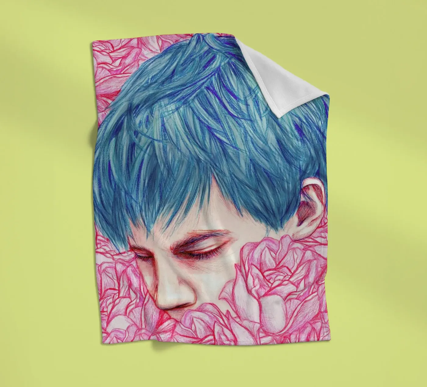 Drown fleece blanket by Laura O'Connor