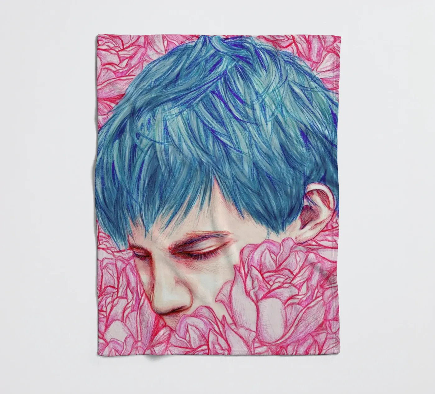Drown fleece blanket by Laura O'Connor