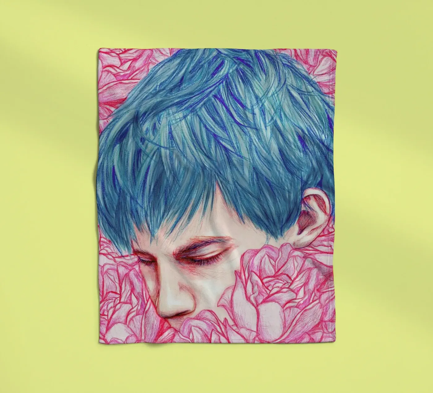 Drown fleece blanket by Laura O'Connor