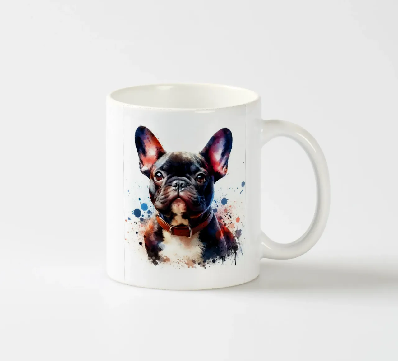 Ritratto di bulldog francese ad acquerello tazza in ceramica da 🥝 KIWI STORE