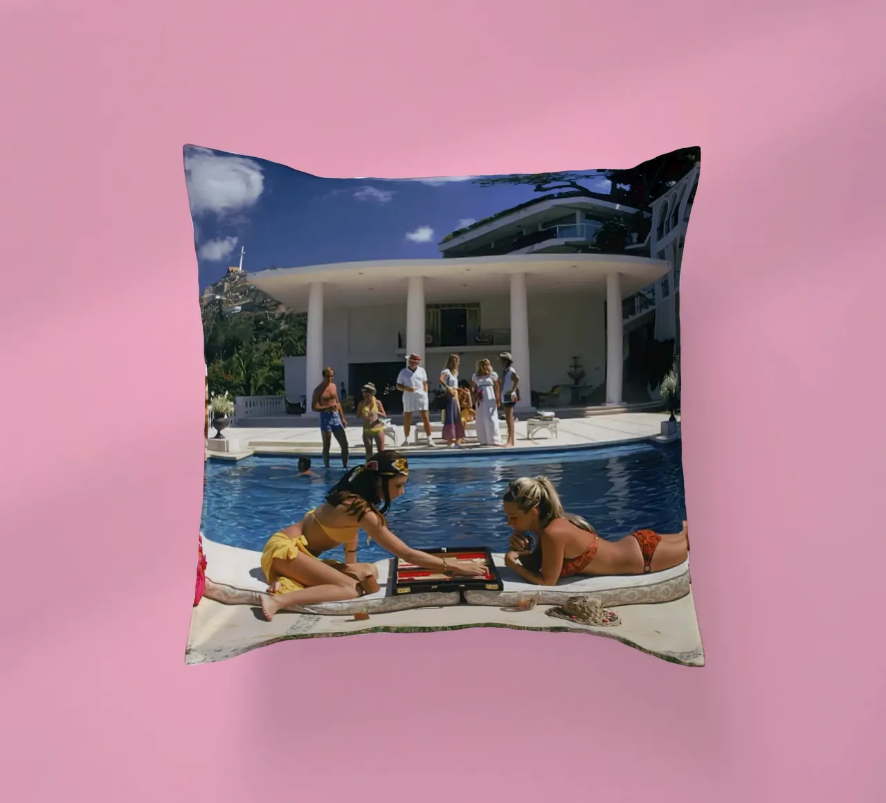 Backgammon a bordo piscina cuscino da Jordan shop