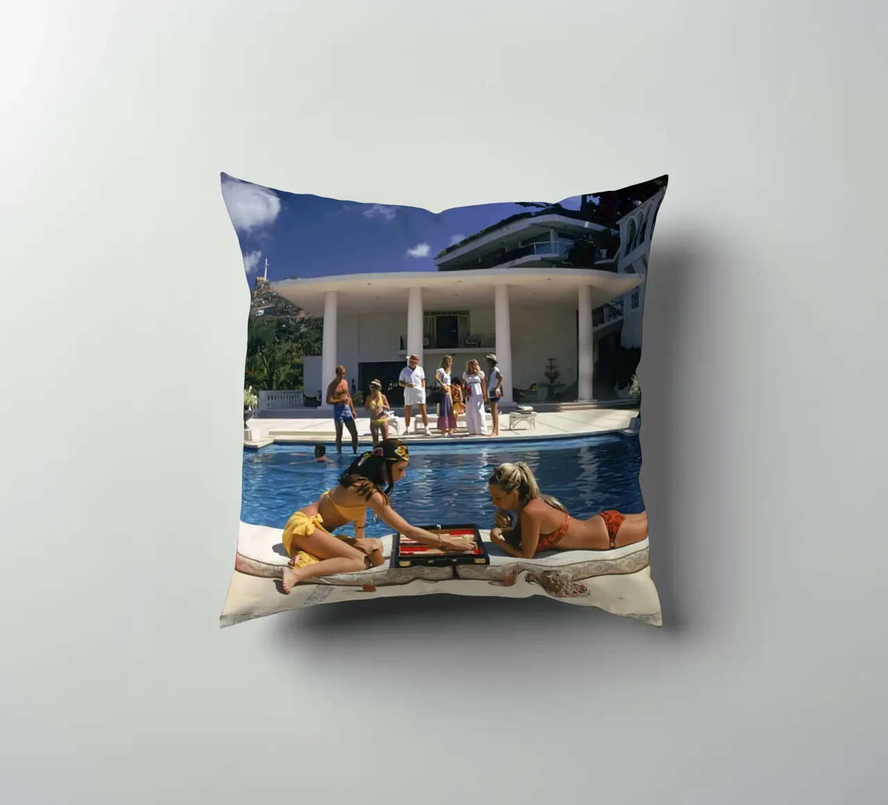 Backgammon a bordo piscina cuscino da Jordan shop