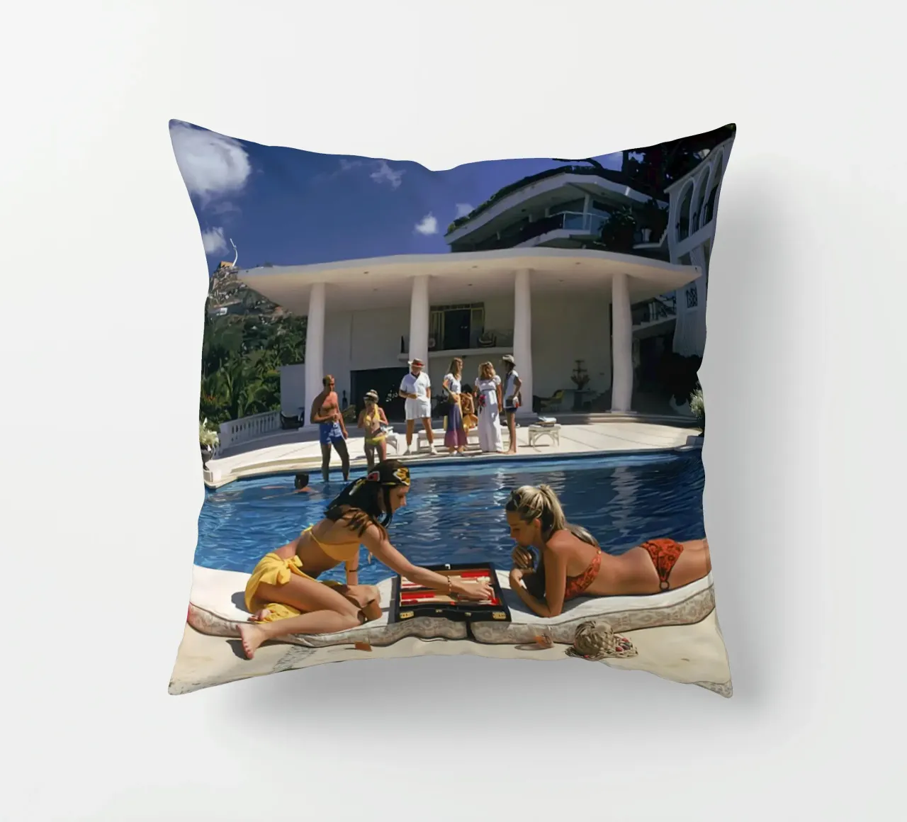 Backgammon a bordo piscina cuscino da Jordan shop