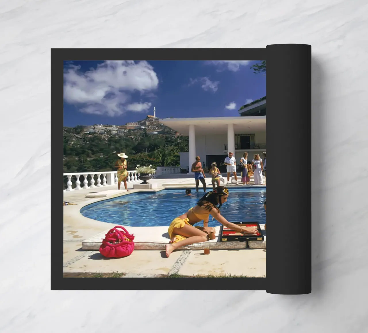 Backgammon a bordo piscina zerbino da Jordan shop