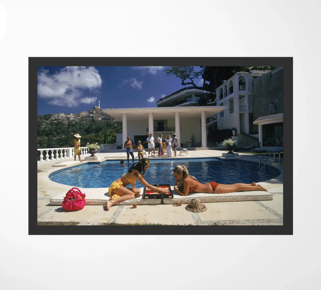 Backgammon a bordo piscina zerbino da Jordan shop