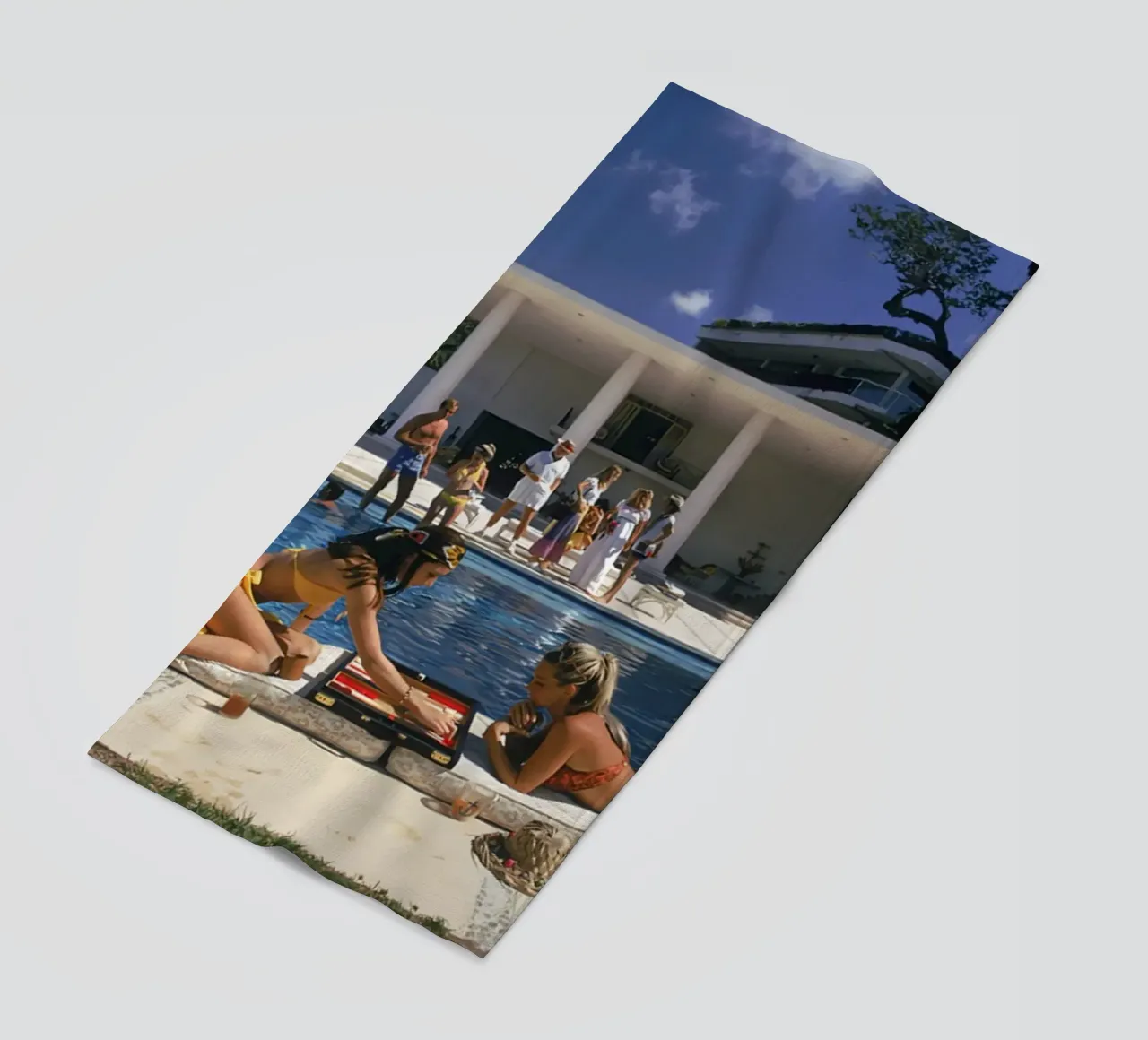 Backgammon a bordo piscina telo mare da Jordan shop