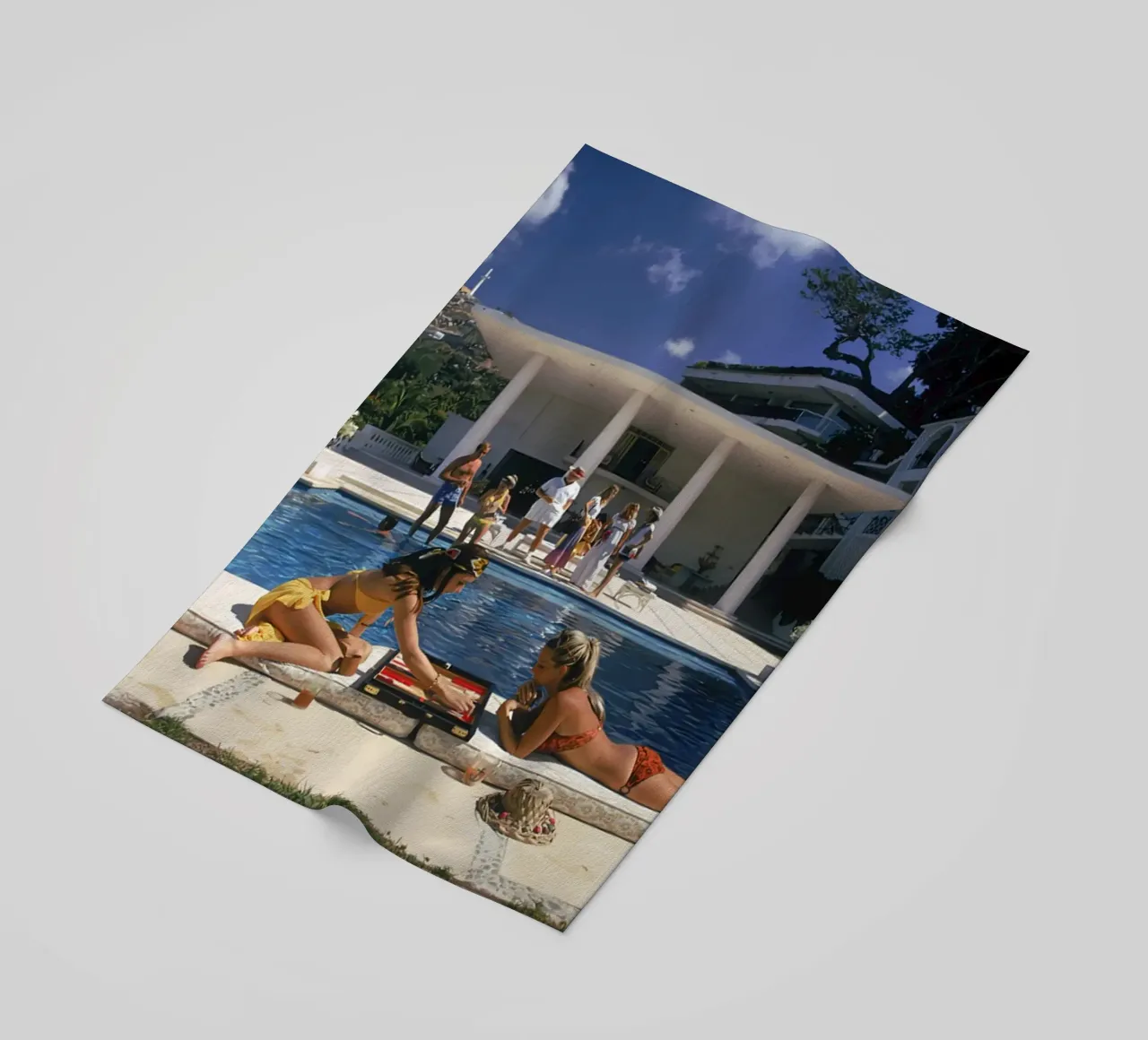 Backgammon a bordo piscina telo mare da Jordan shop