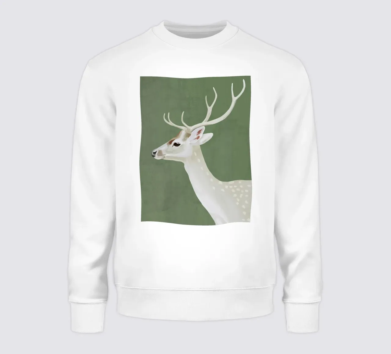 Cervo bianco I felpa da ThingDesign