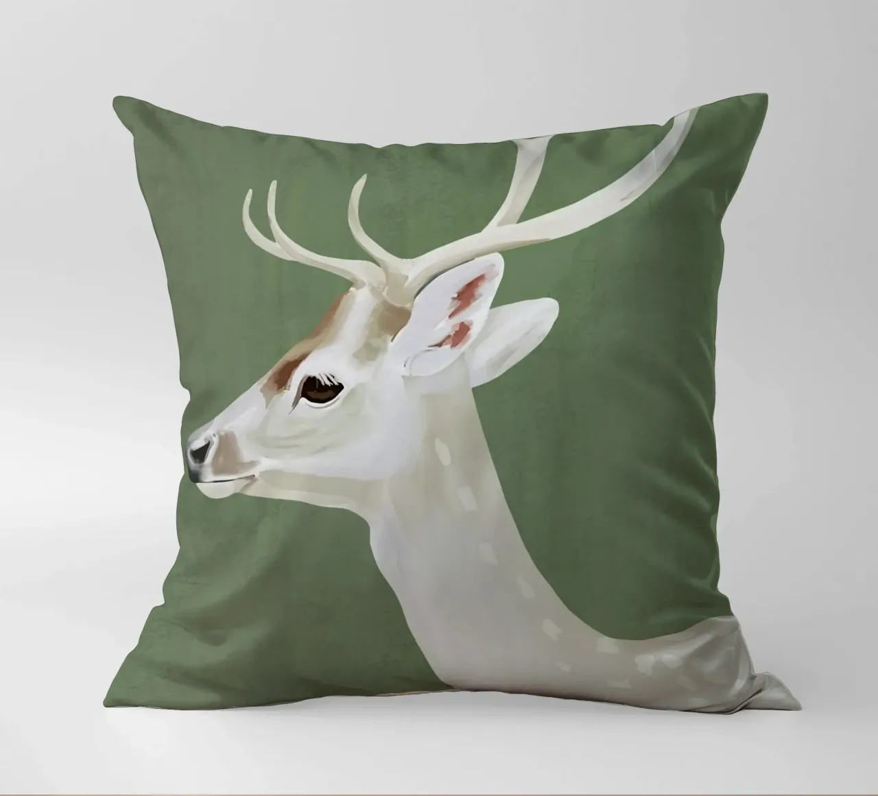Cervo bianco I cuscino da ThingDesign
