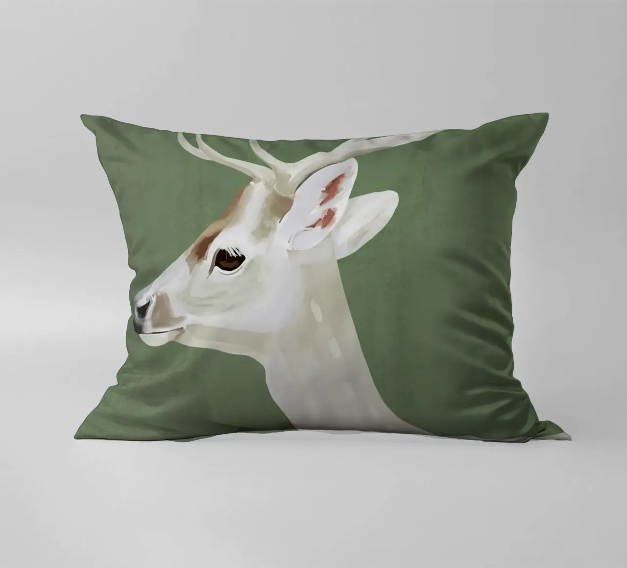 Cervo bianco I cuscino da ThingDesign