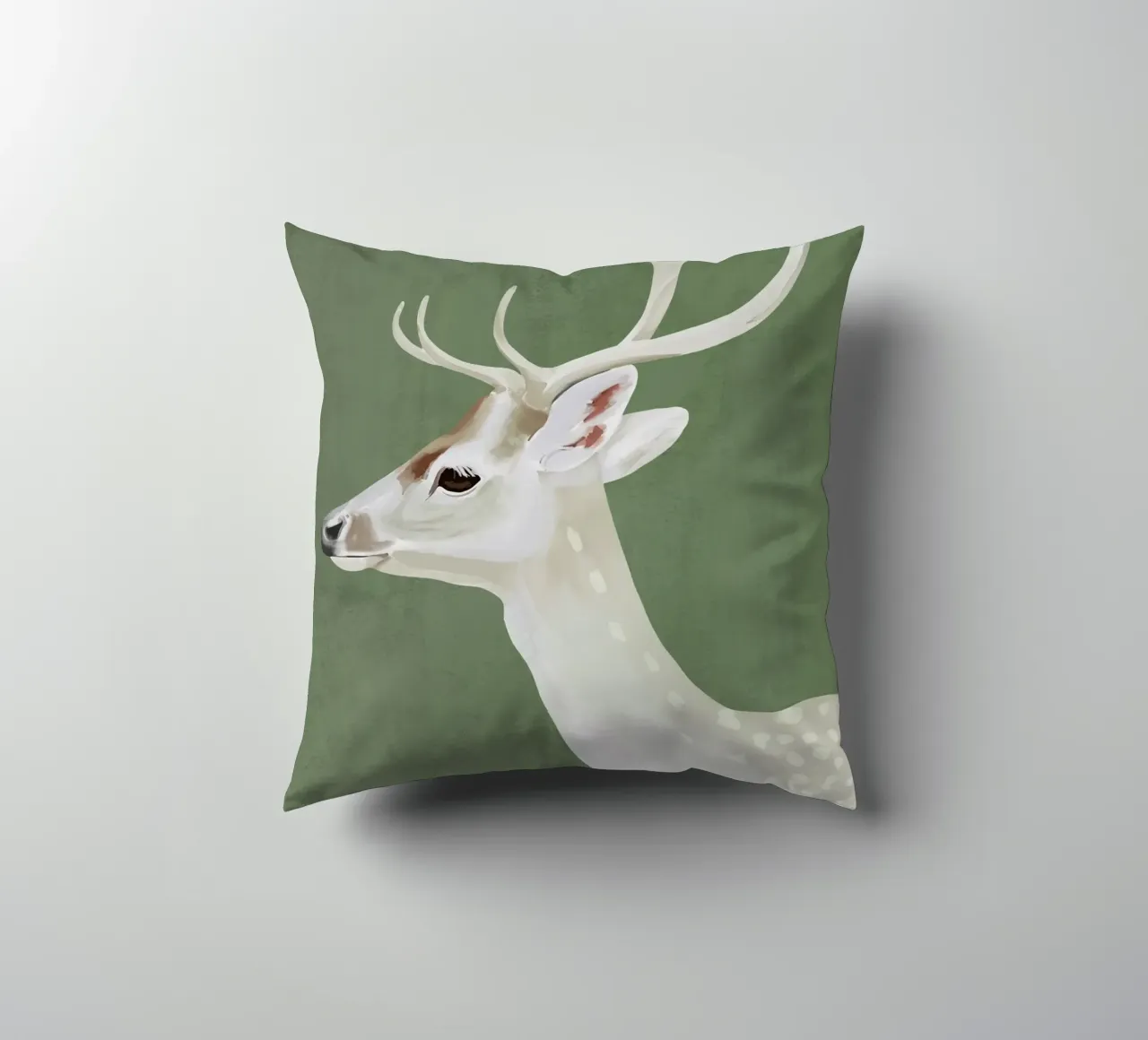 Cervo bianco I cuscino da ThingDesign
