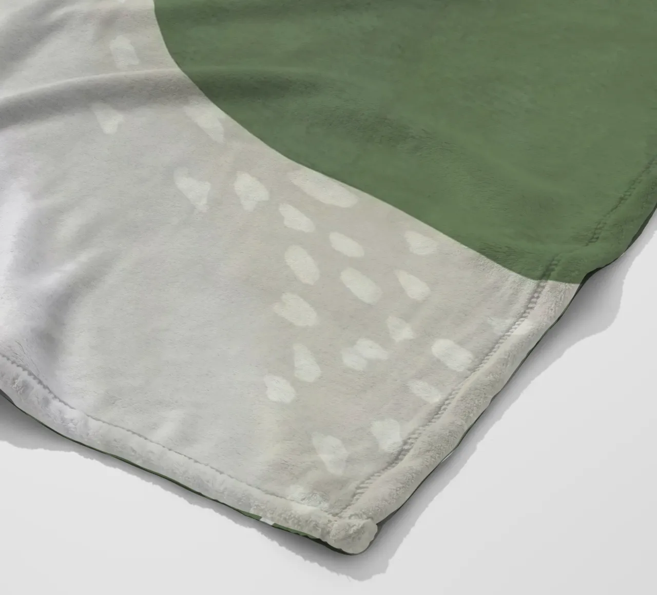 Cervo bianco I coperta in pile da ThingDesign