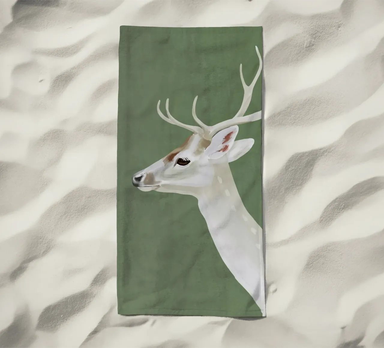 Cervo bianco I telo mare da ThingDesign