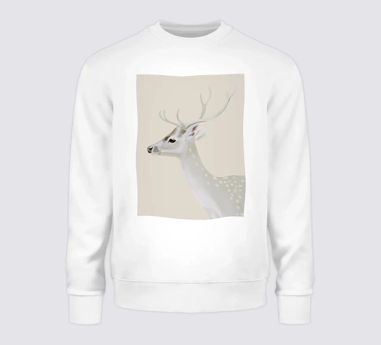 Cervo bianco II felpa da ThingDesign