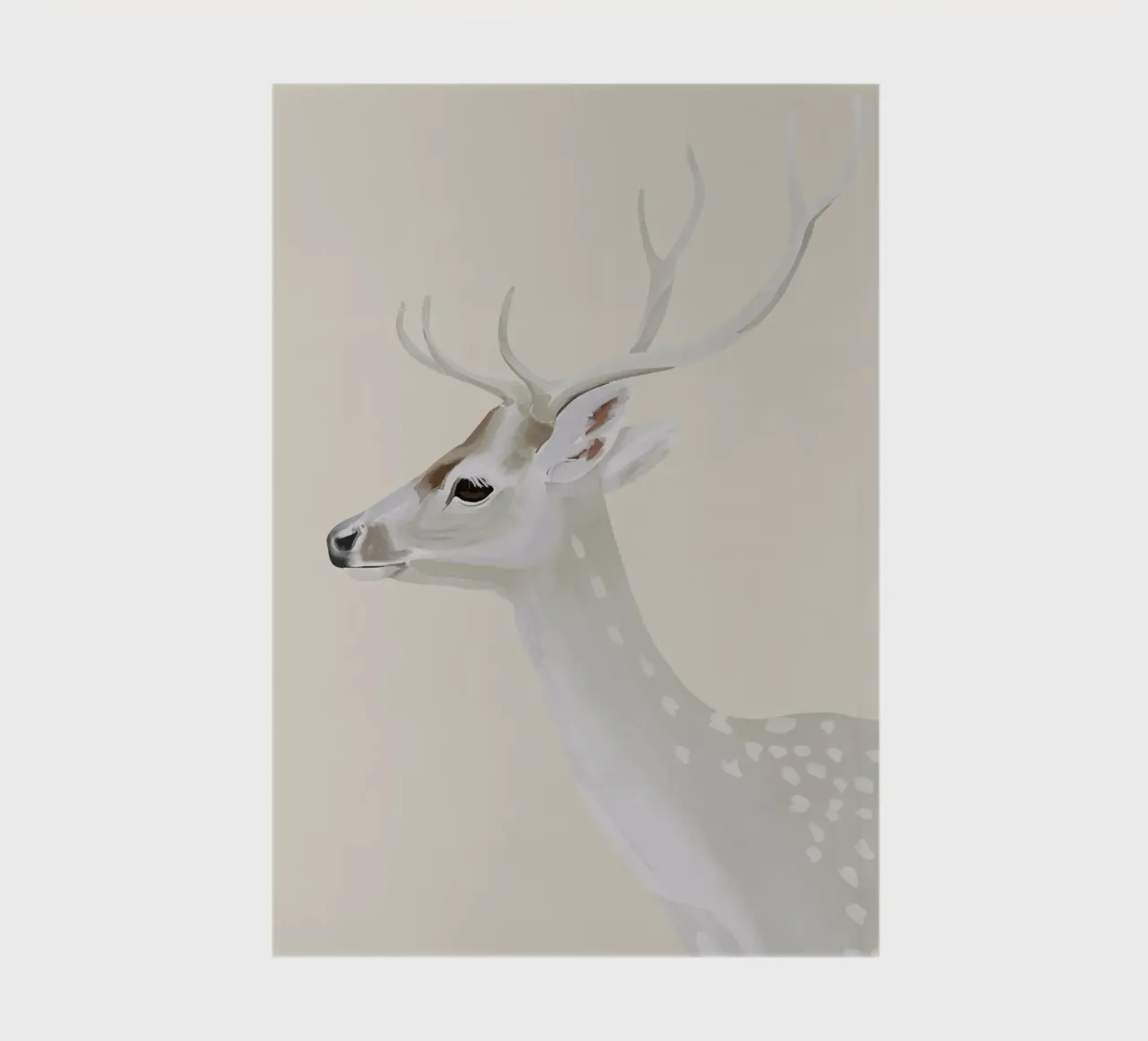 Stag blanc II carnet de notes de ThingDesign