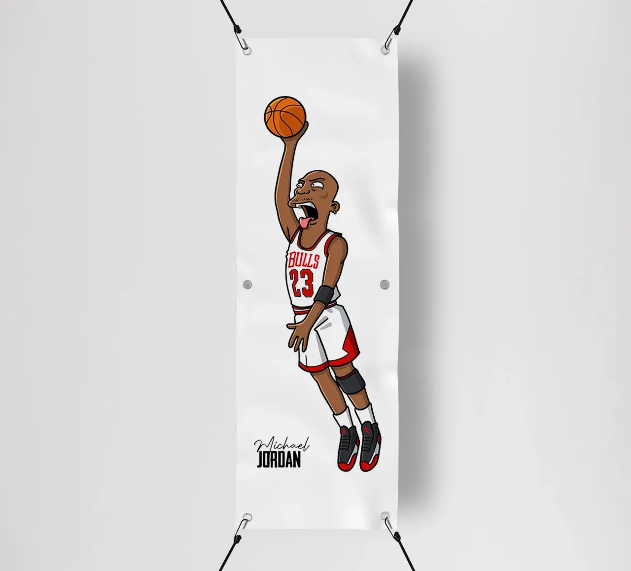 Cartone animato di Michael Jordan telo in pvc da Jordan shop