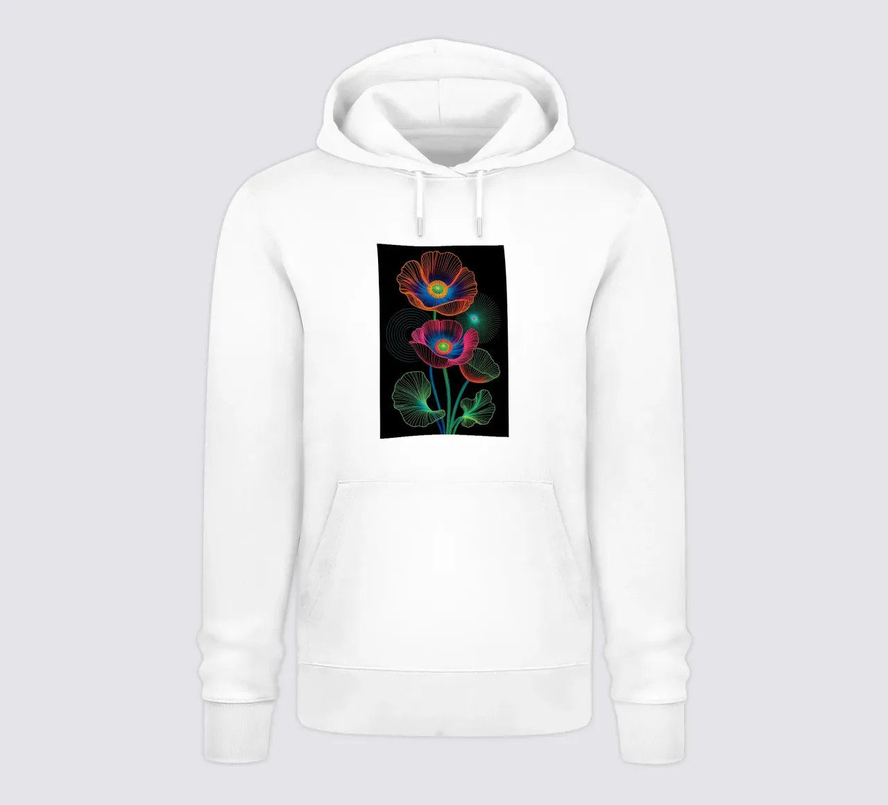 Flower Neon felpa con cappuccio da Jeff Studio
