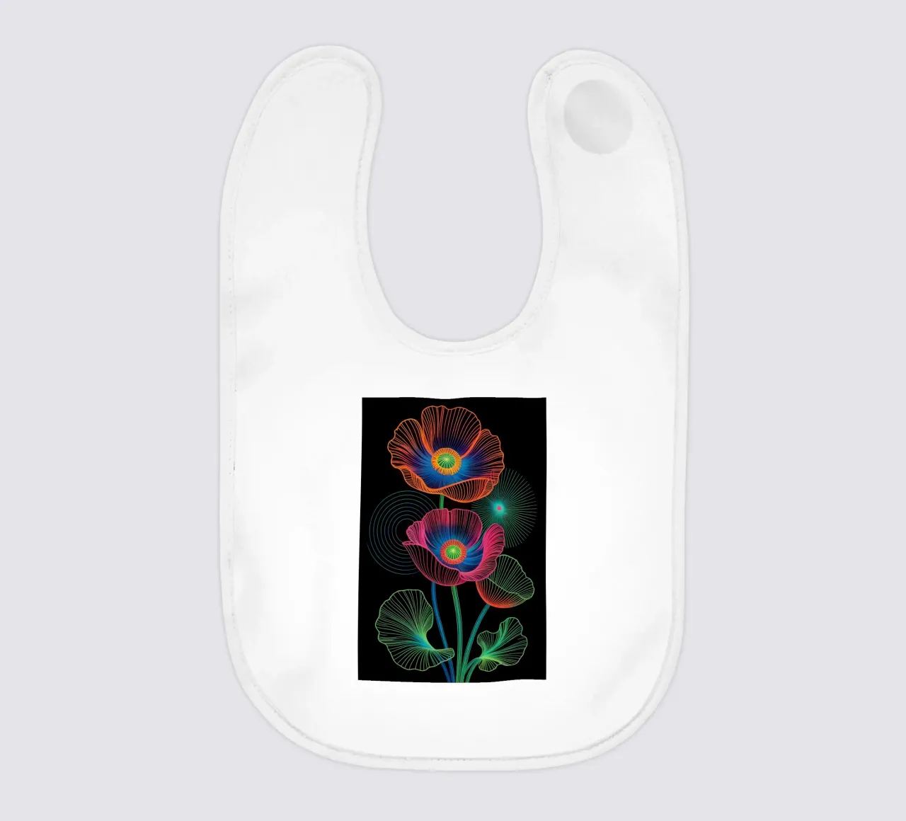 Flower Neon bavaglino da Jeff Studio
