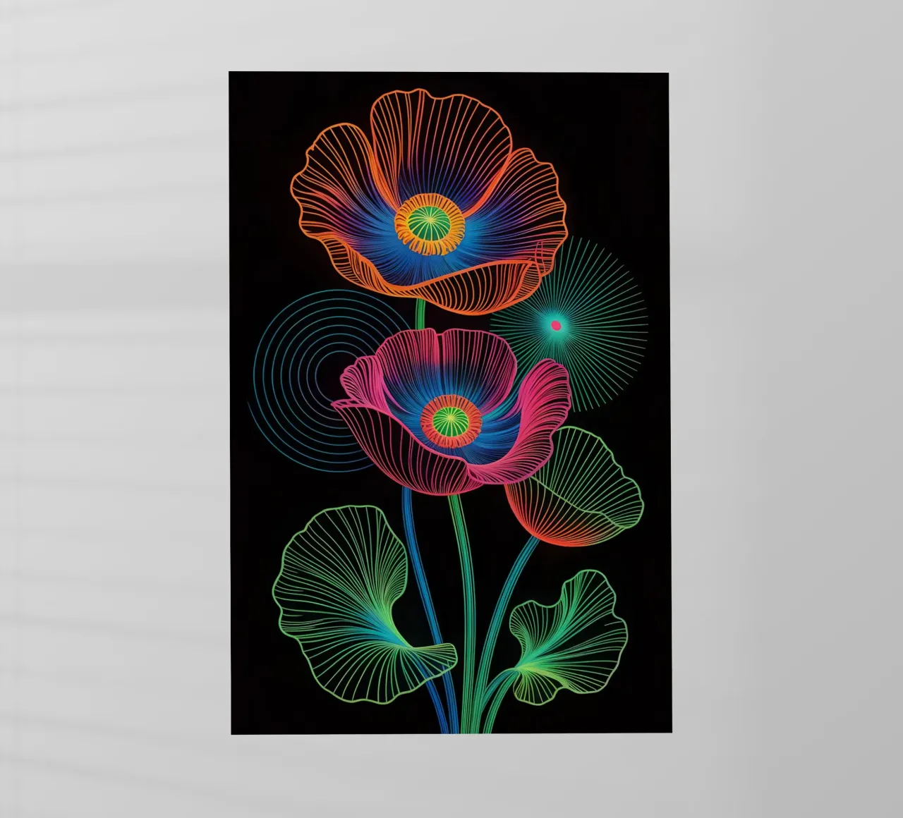 Flower Neon pellicola backlit da Jeff Studio