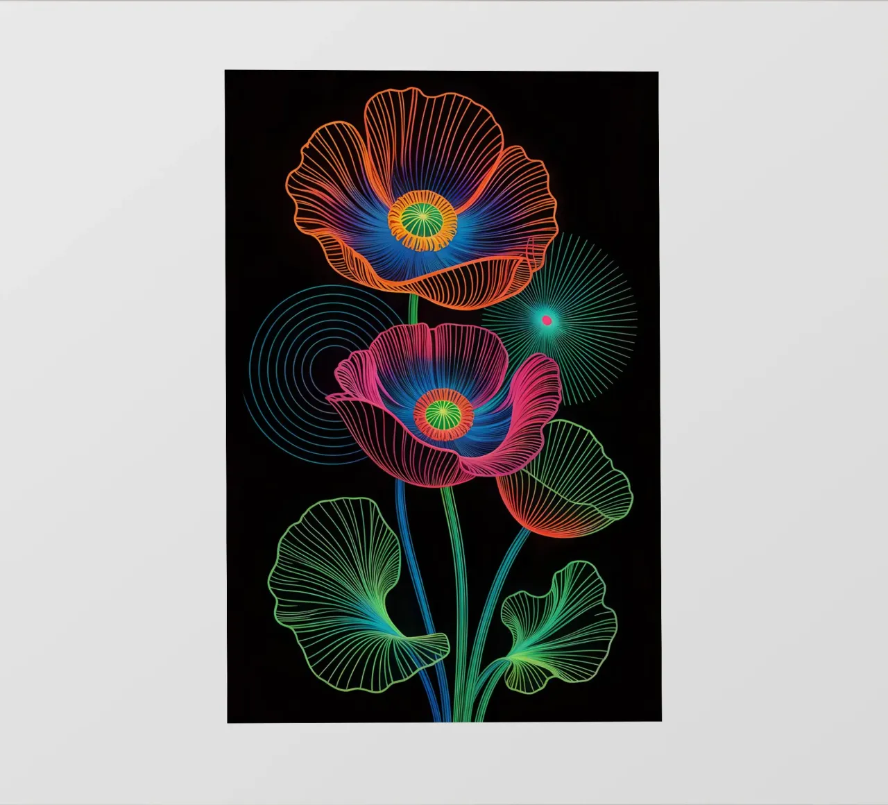 Flower Neon pellicola backlit da Jeff Studio